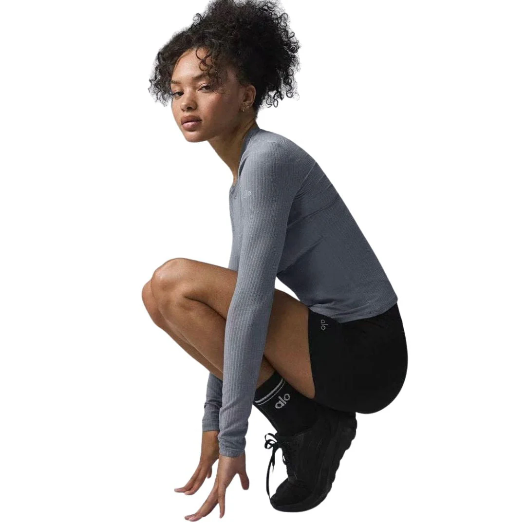 Alo Yoga Ribbed Sea Coast Long Sleeve Women - Image 10