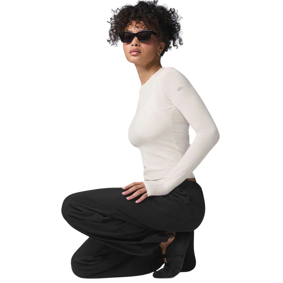Alo Yoga Ribbed Sea Coast Long Sleeve Women - Image 6