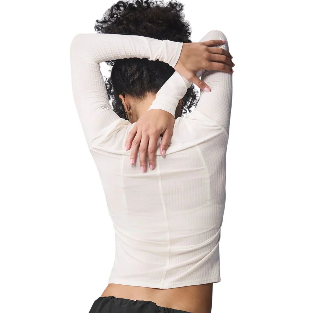 Alo Yoga Ribbed Sea Coast Long Sleeve Women - Image 7