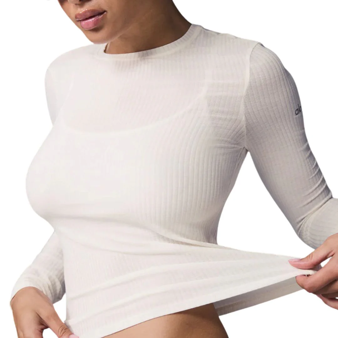 Alo Yoga Ribbed Sea Coast Long Sleeve Women - Image 8