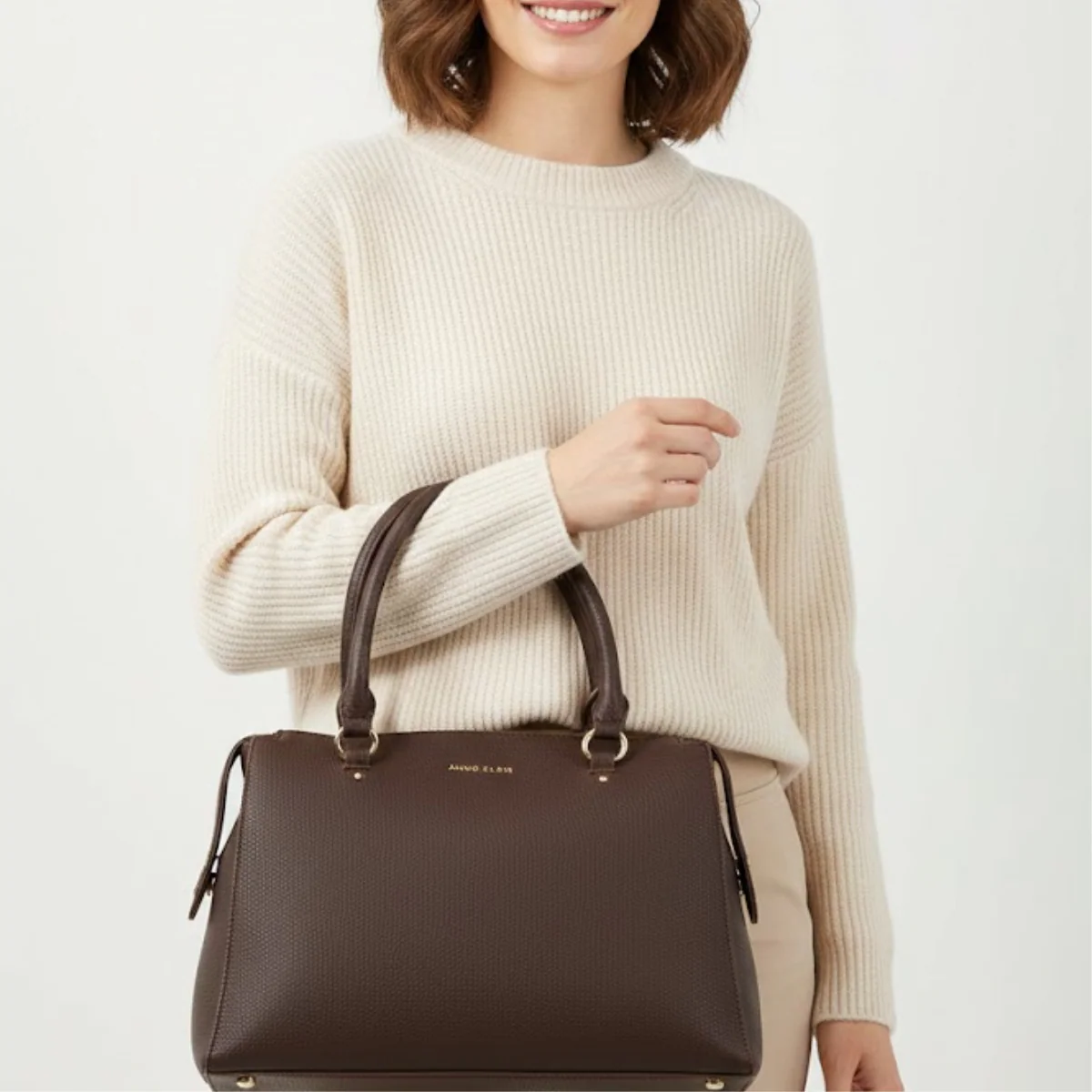 Anne Klein Alissa Satchel  Handbag Women - BRN - Image 3