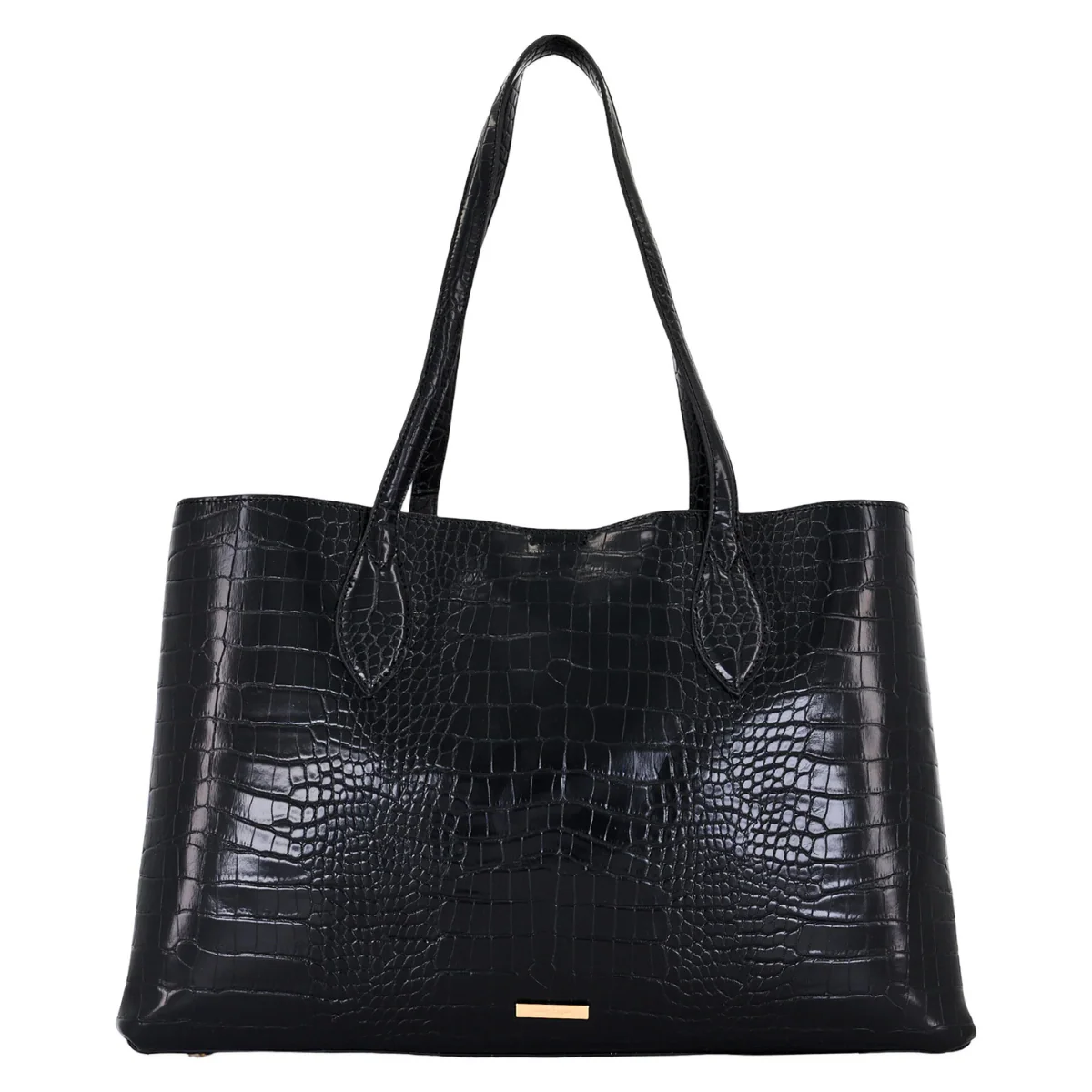 Anne Klein Brand Logo Tote2 Bag Handbag Women - BLK - Image 2