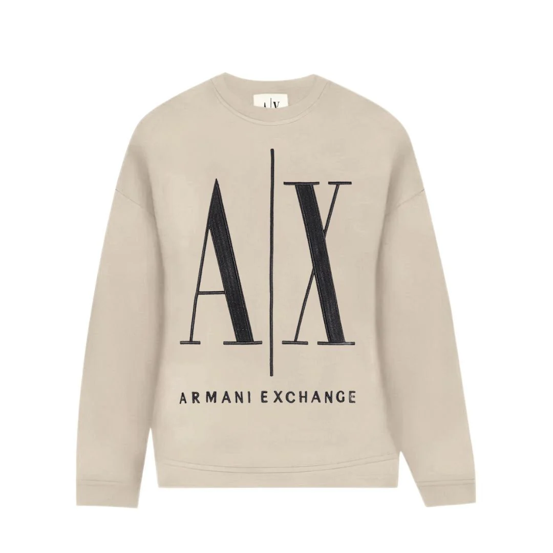Armani Exchange French Terry Icon Project Sweatshirt 8NYM02YJ68Z14BD-BEG