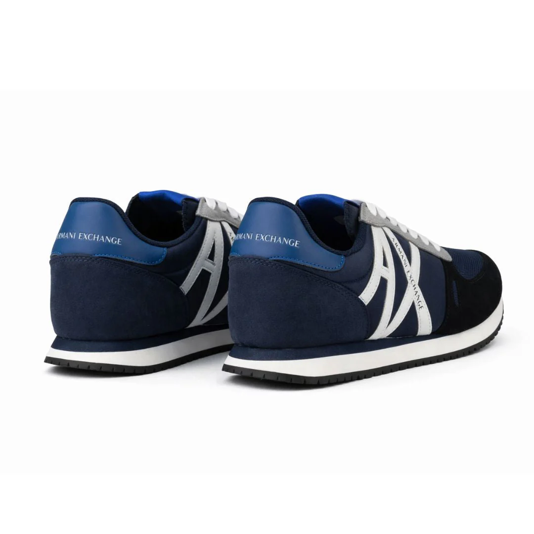ARMANI EXCHANGE Logo Lace-Up XUX017 Sneakers - NVYBLK - Image 3