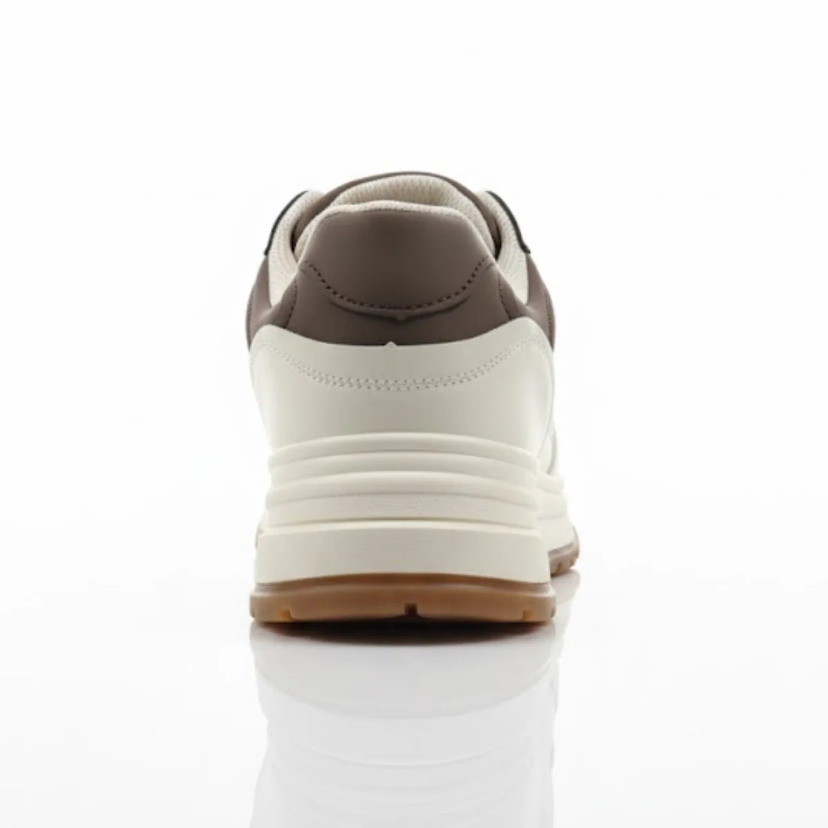 Bershka Contrast Panel Chunky Sneakers - BRN - Image 3