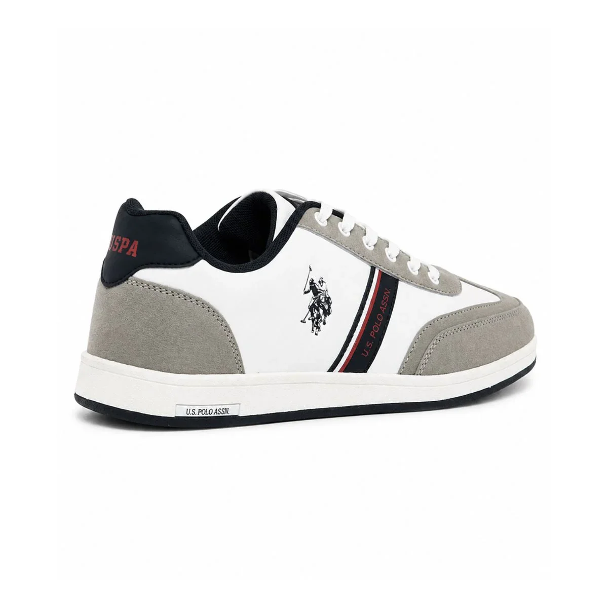 US POLO ASSN. KARES GLB 5FX Sneakers Men - WHTGRY - Image 4