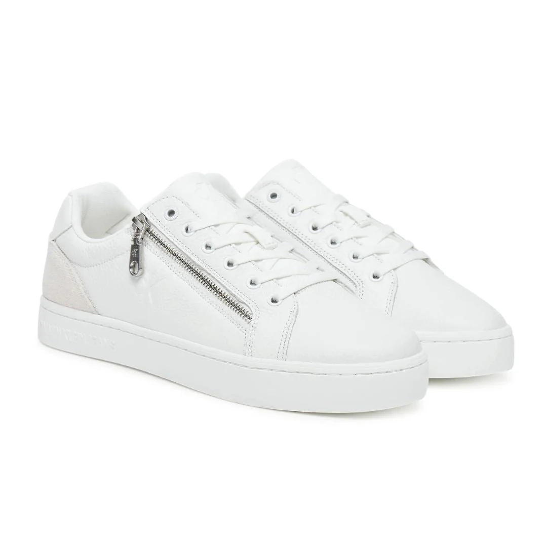 Calvin Klein Jeans Classic Cupsole Zip Low In Men YM0YM01318 - WHT - Image 2