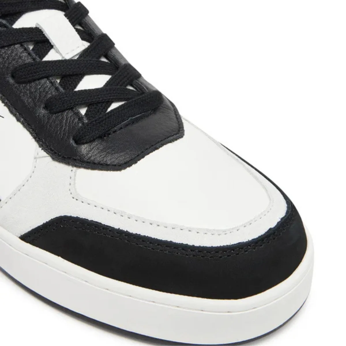 Calvin Klein Jeans Multicolor Leather Basketball TennisYM0YM01308 - WHTBLK - Image 6