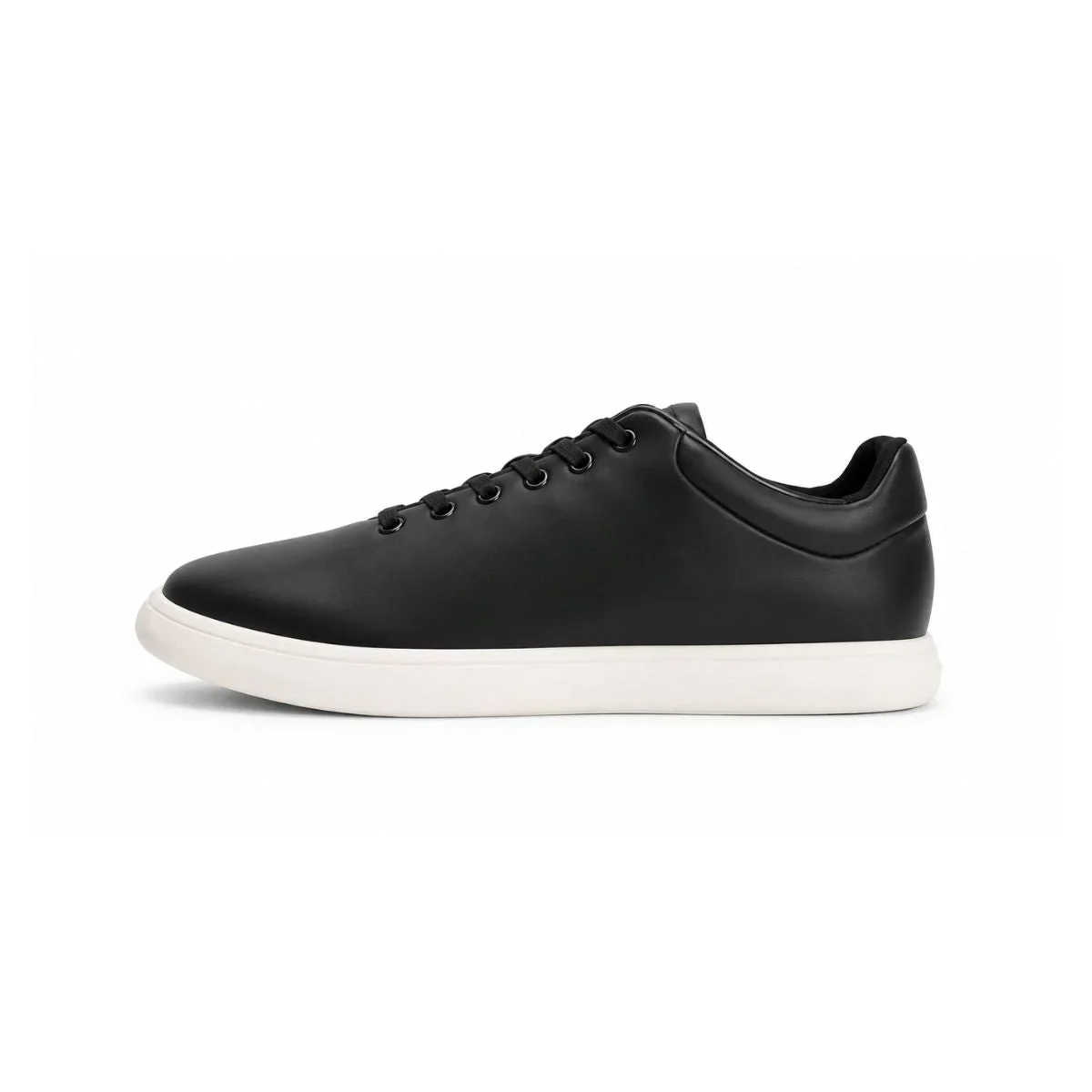 Calvin Klein Lace Up Low Top Leather Sneakers Women HW0HW02400 - BLK - Image 2