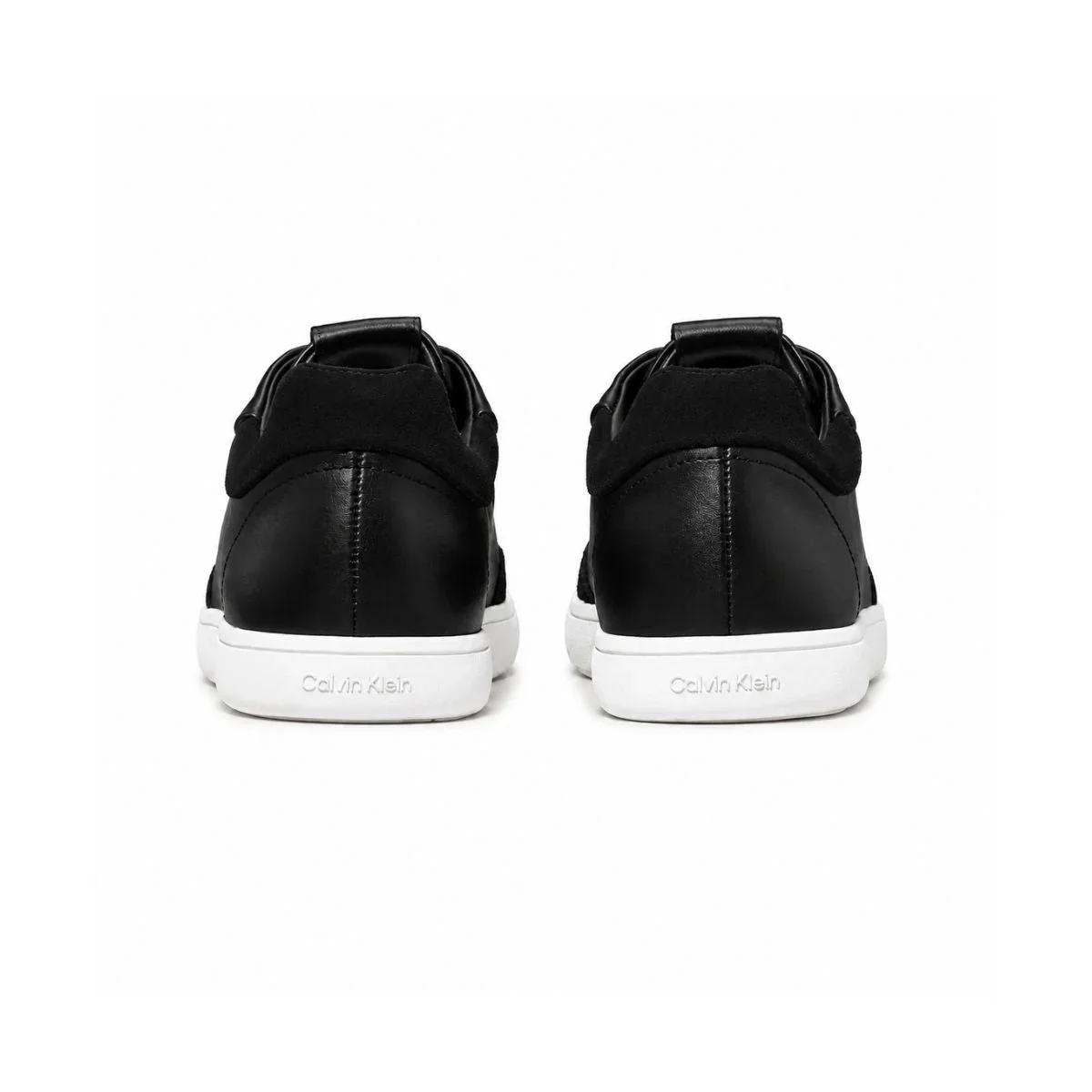 Calvin Klein Lace Up Low Top Leather Sneakers Women HW0HW02400 - BLK - Image 3