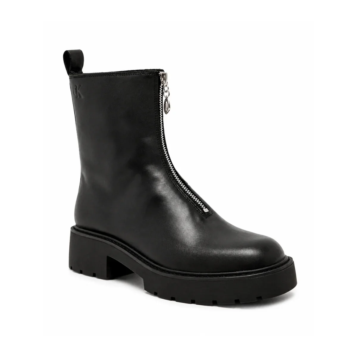 Calvin Klein leather ankle boot zipper - BLK - Image 3
