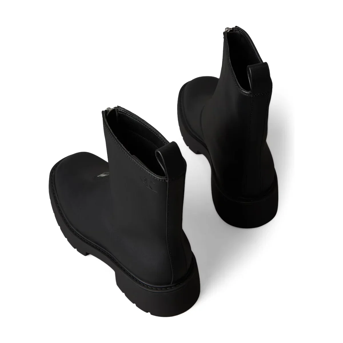 Calvin Klein leather ankle boot zipper - BLK - Image 4