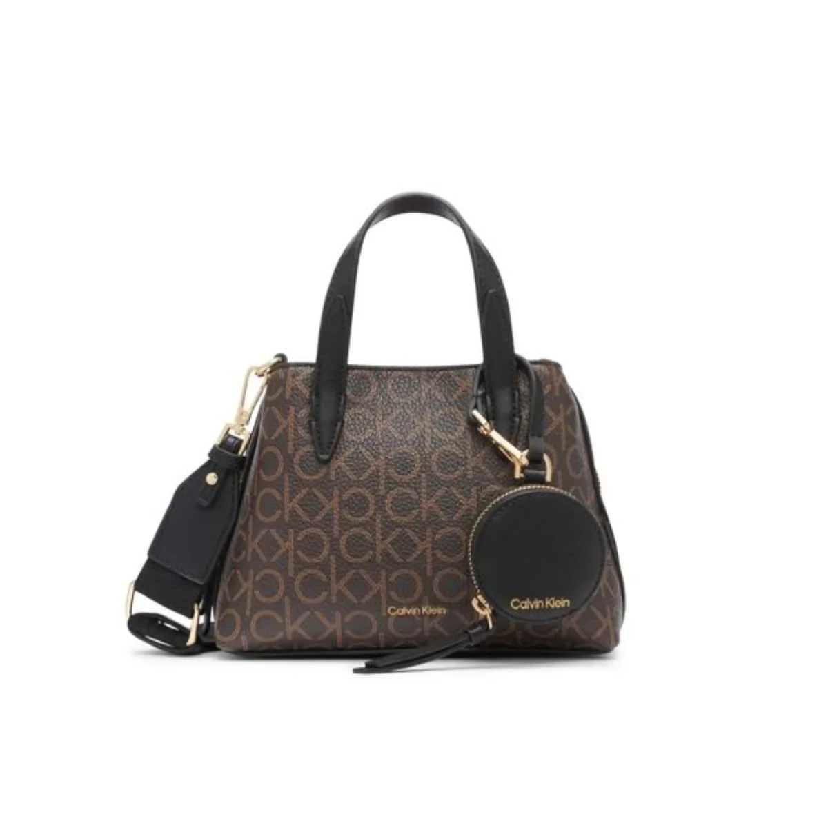 Calvin Klein Millie Triple Compartment Mini Satchel Crossbody Women - BRN