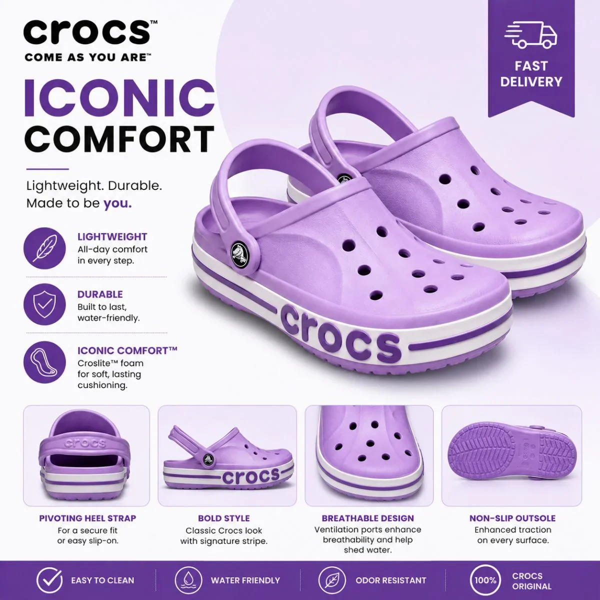 Crocs Bayaband Clog - PUR - Image 5