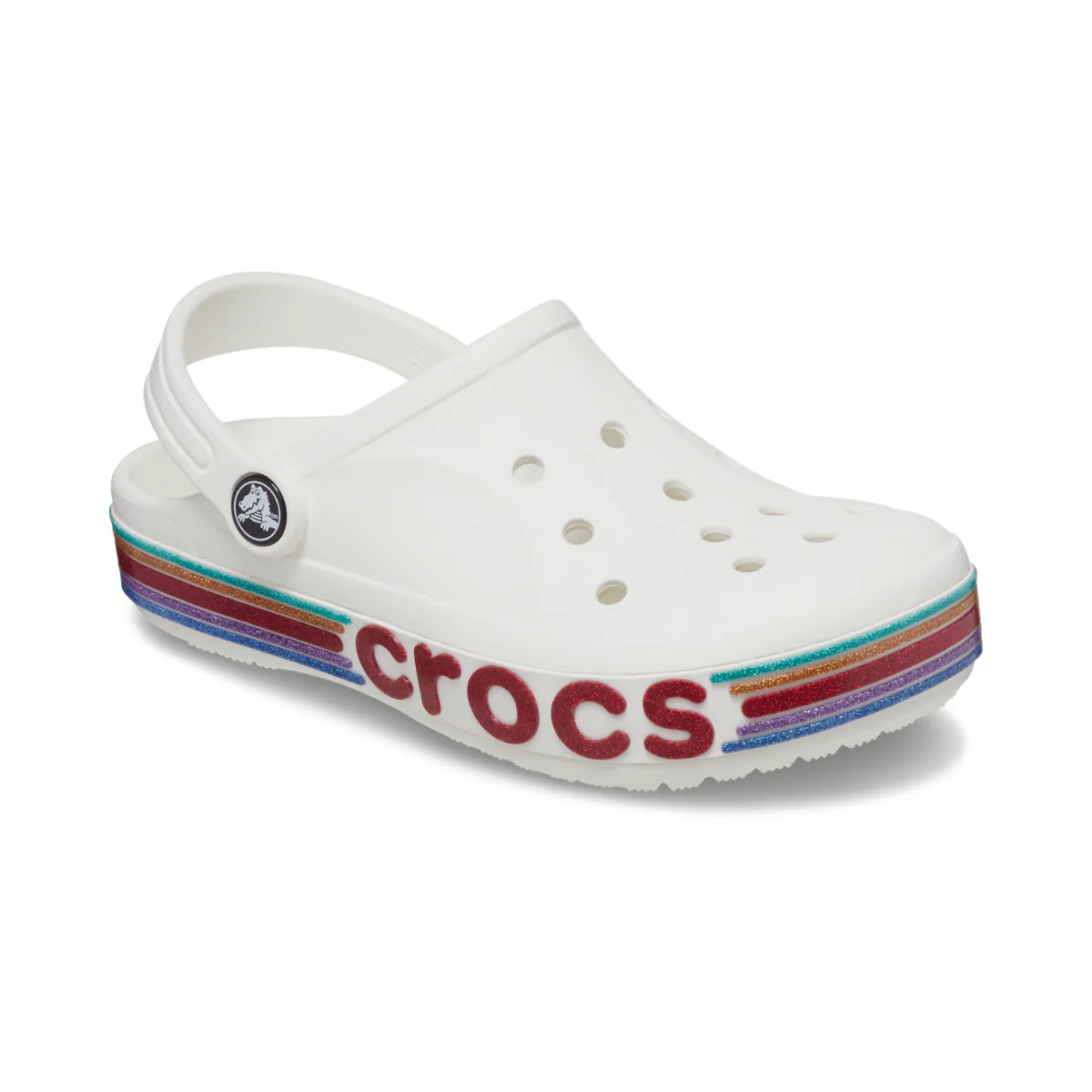Crocs Bayaband Rainbow Glitter Clog Kids - WHT - Image 3
