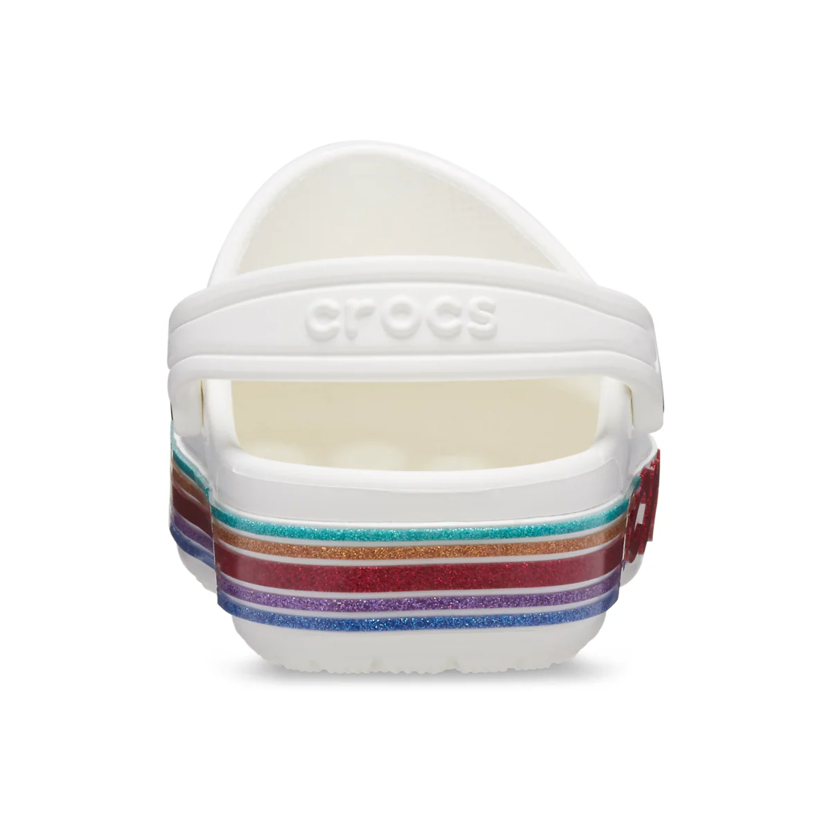 Crocs Bayaband Rainbow Glitter Clog Kids - WHT - Image 5