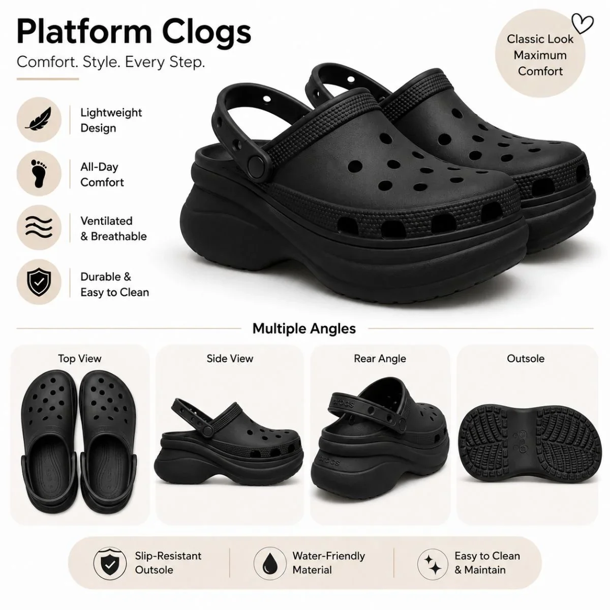 Crocs Bella Clog Women - BLK - Image 5