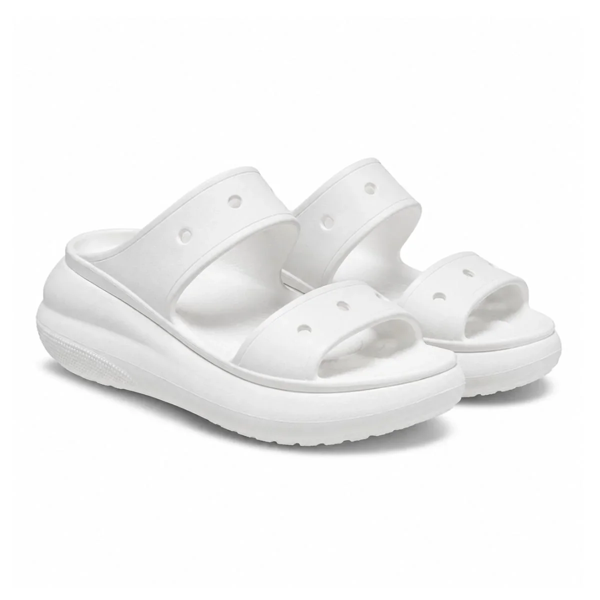 Crocs Classic Crush Shimmer Women Sandal - WHT