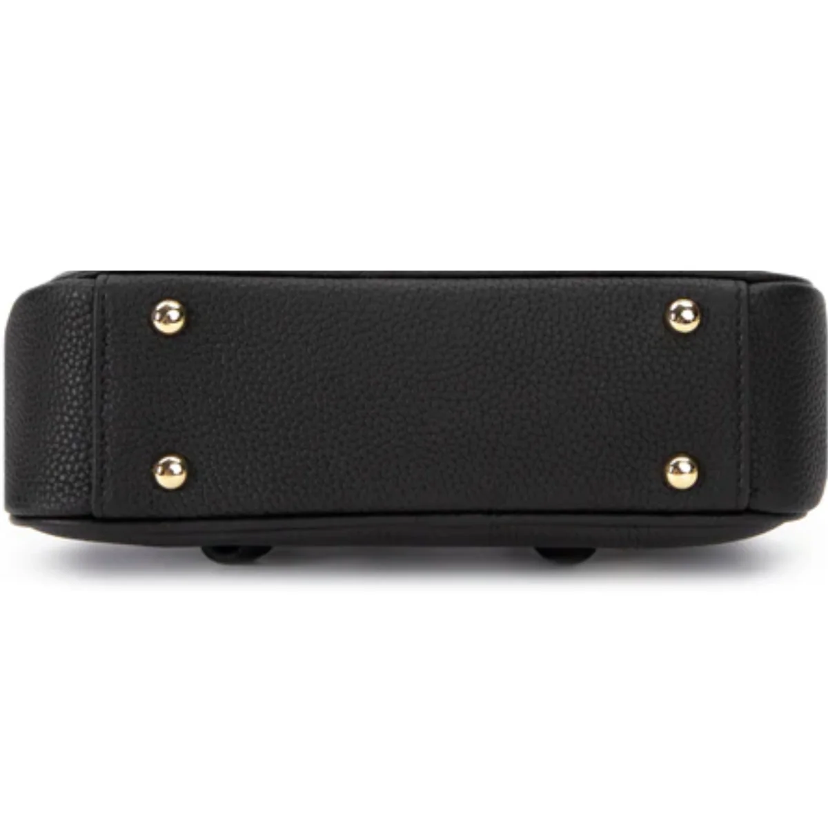 Emporio Armani Business bag in tumbled leather - BLK - Image 4