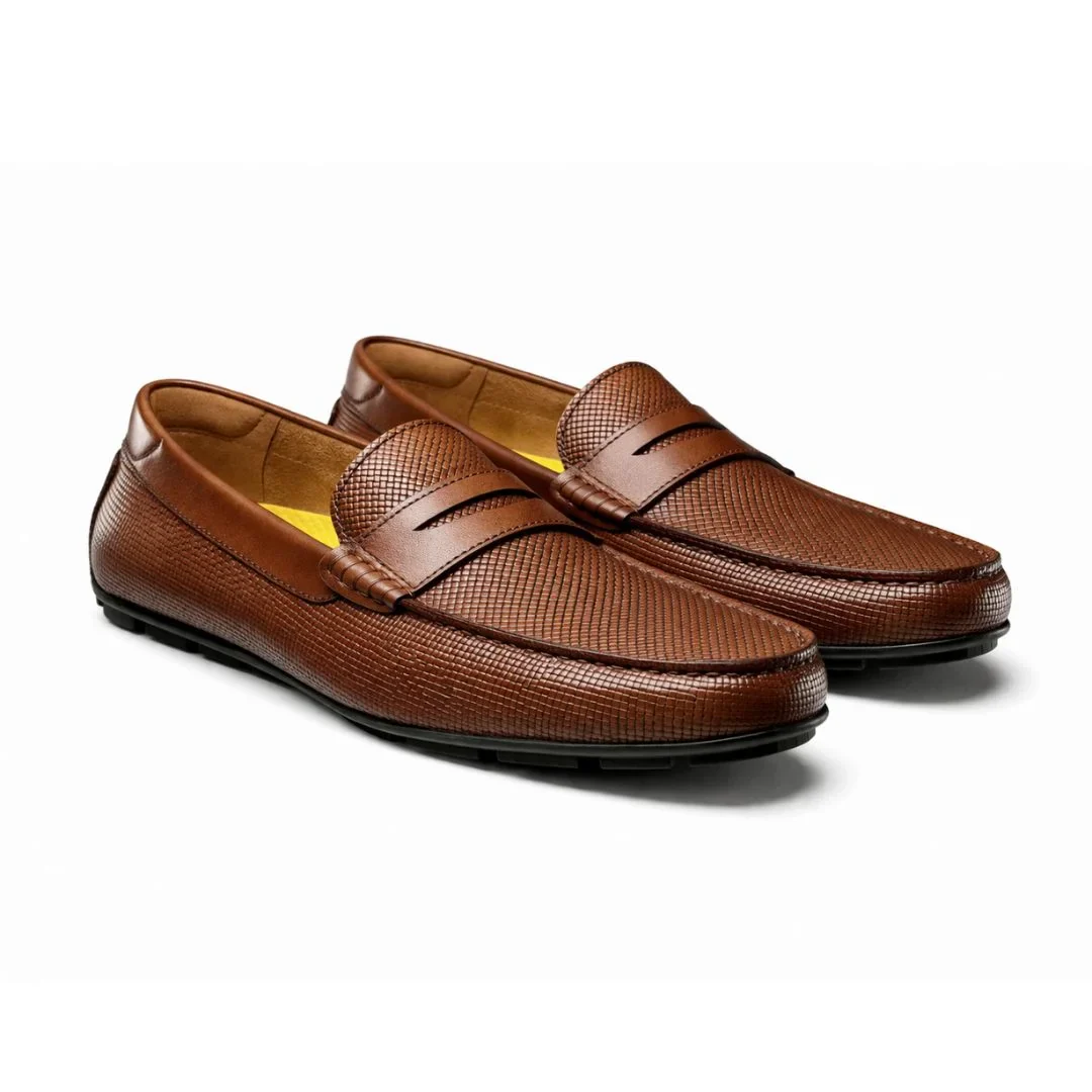 Florsheim Motor Moc Toe Penny Driver - TAN
