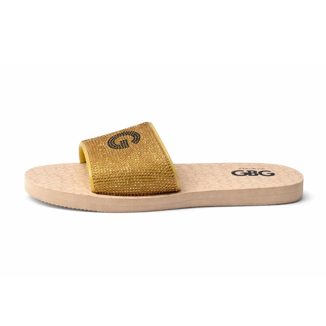 GBG Los Angeles Slip on Sandals Women - GLD - Image 3