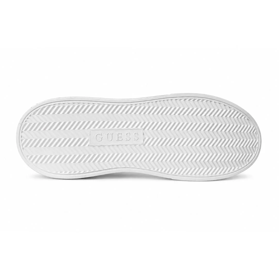 GUESS Amera Trainers Sneakers - WHTGLD - Image 5