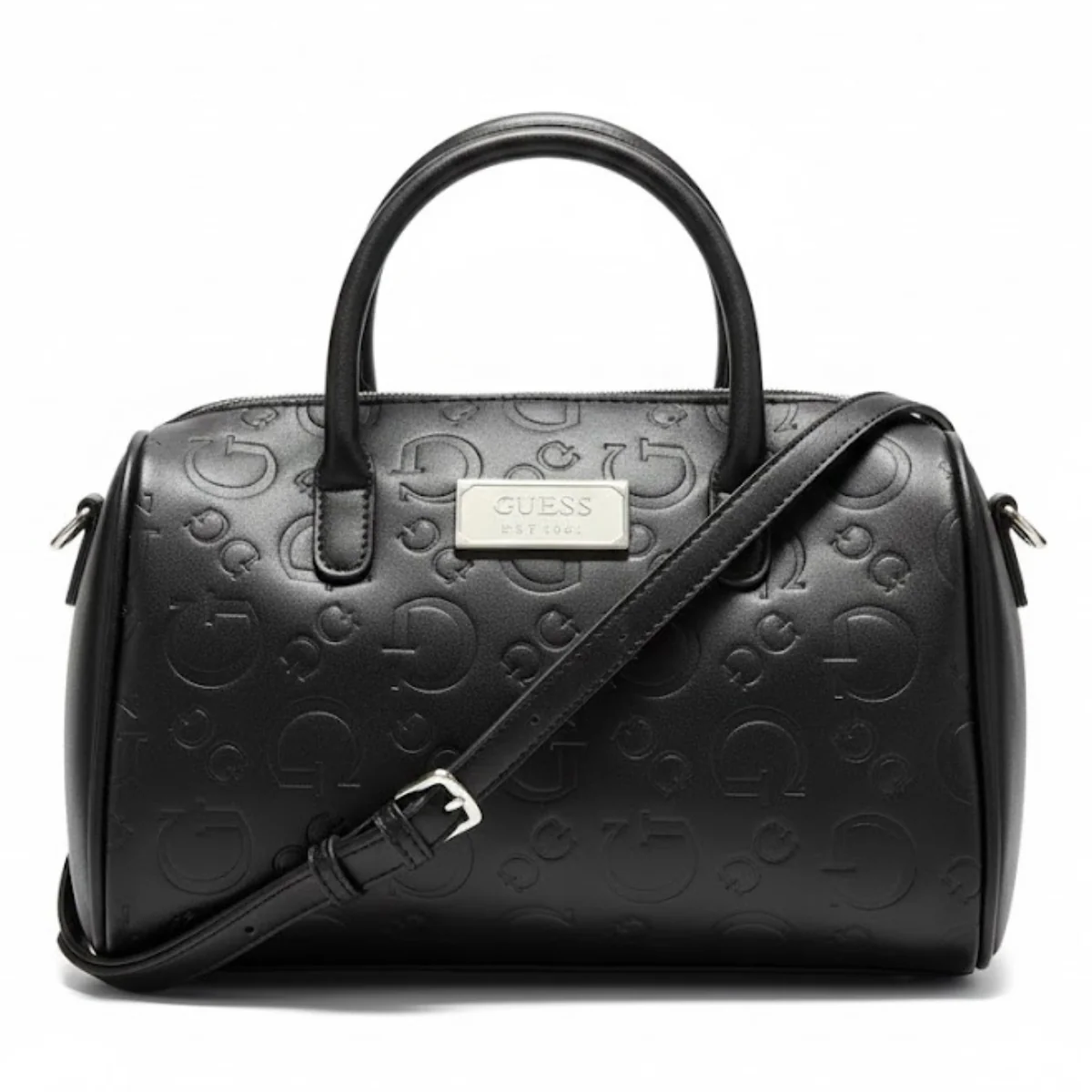 Guess BERKTON BARREL SATCHEL Handbags Women - BLK