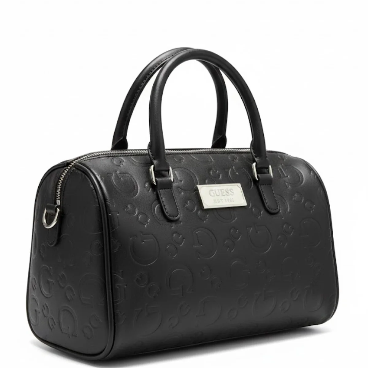 Guess BERKTON BARREL SATCHEL Handbags Women - BLK - Image 3