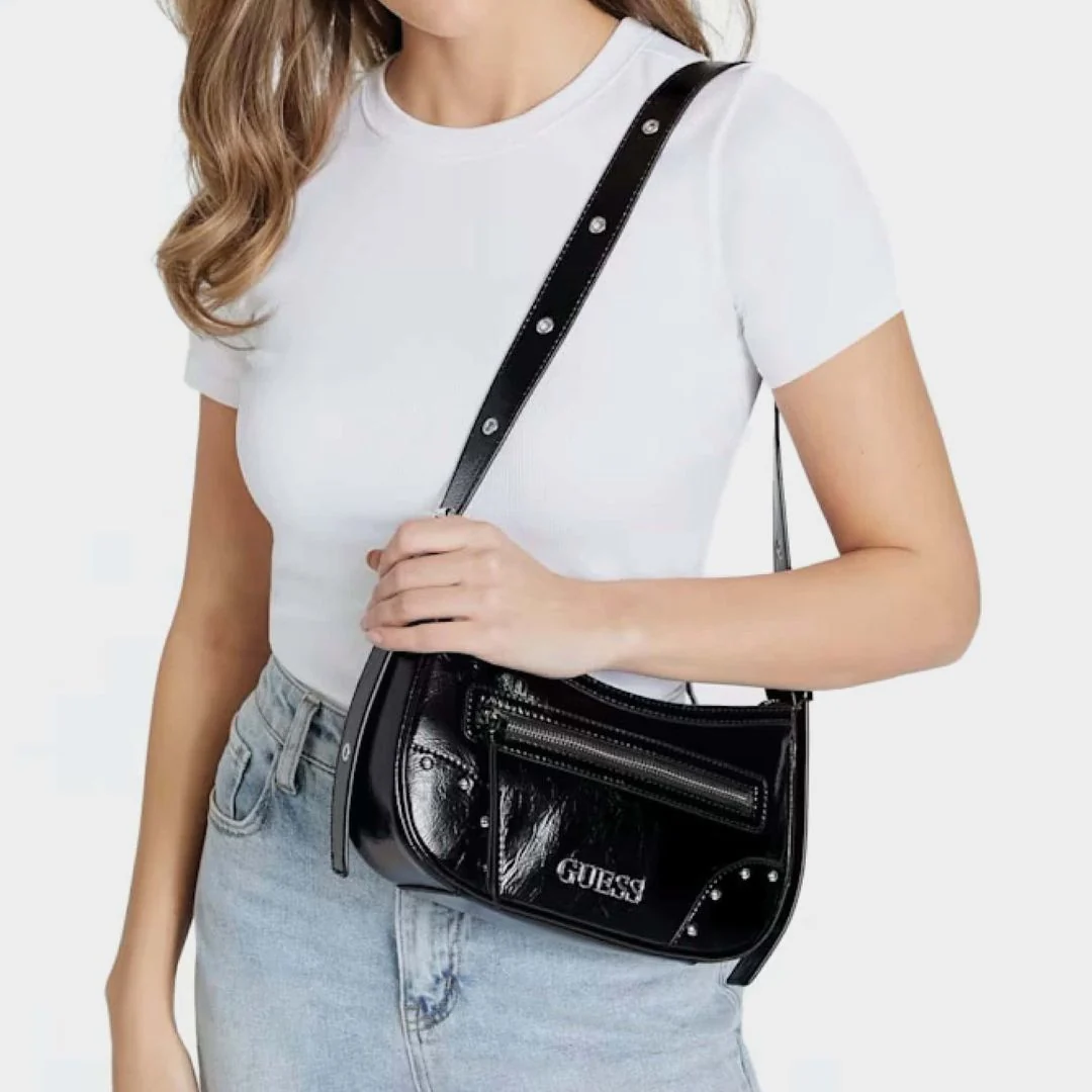 GUESS Dementri Shoulder Bag - BLK - Image 2