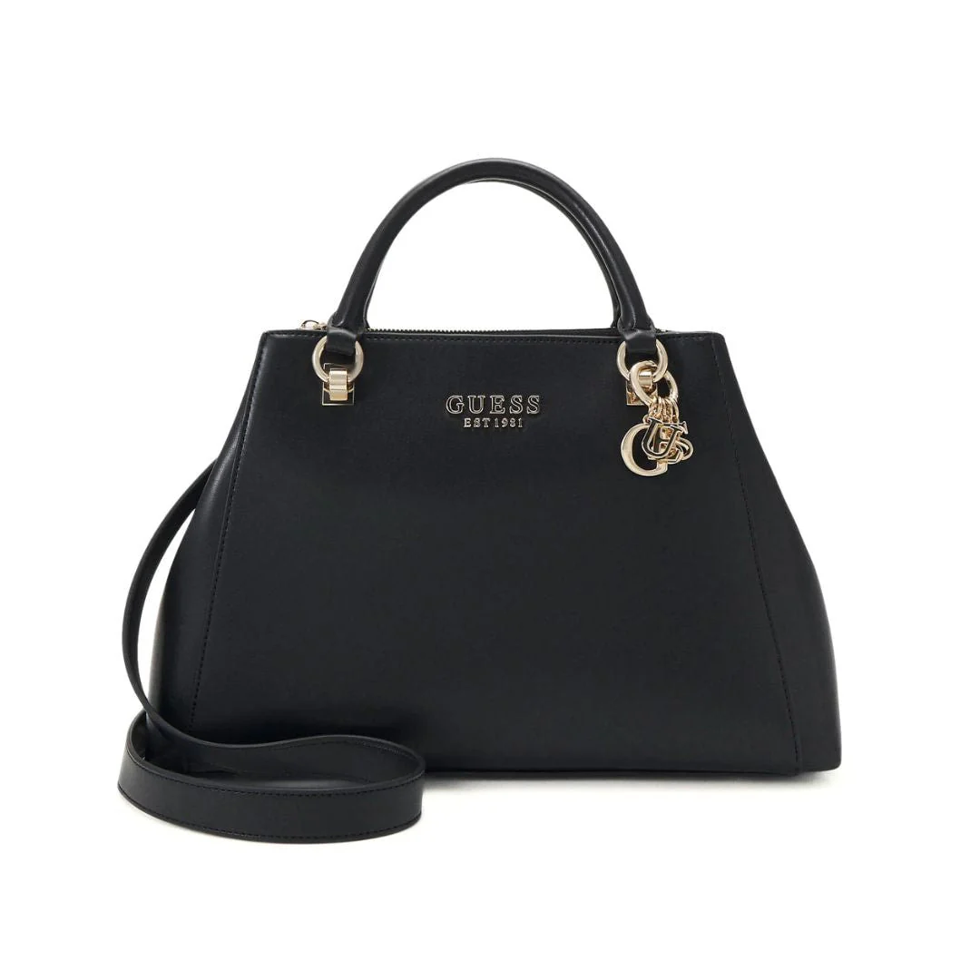 GUESS Evelune Girlfriend Satchel Bag (M) - BLK