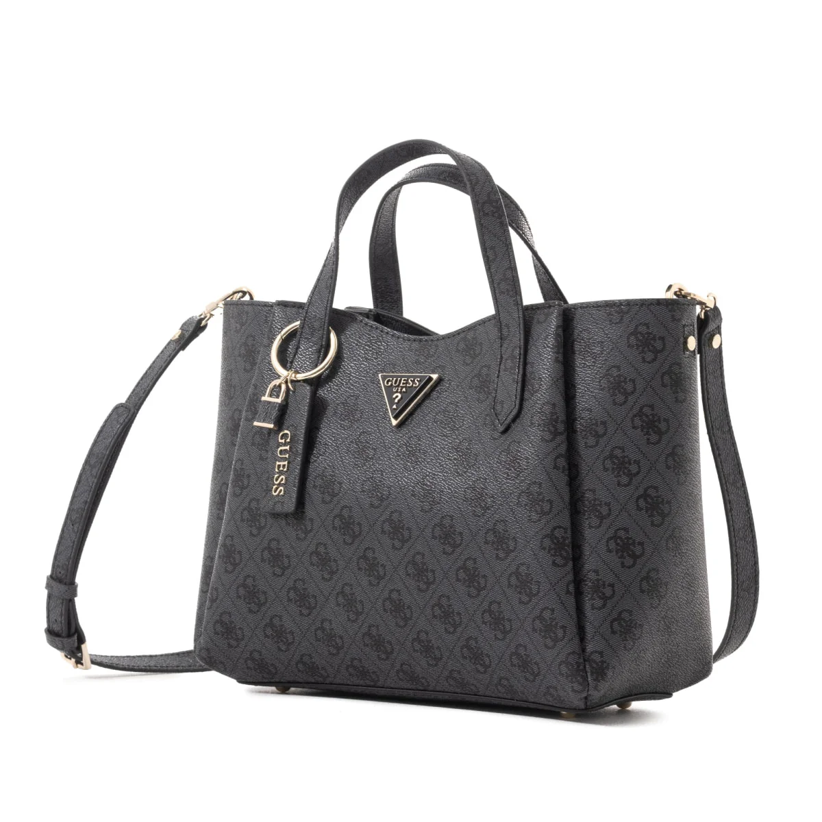 GUESS Iwona Girlfriend Satchel Bag - GRY - Image 2