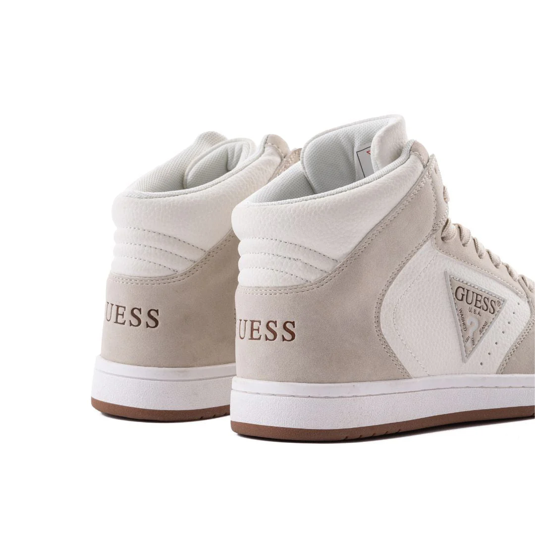 GUESS Lionte High Top Sneakers Men - BEG - Image 3