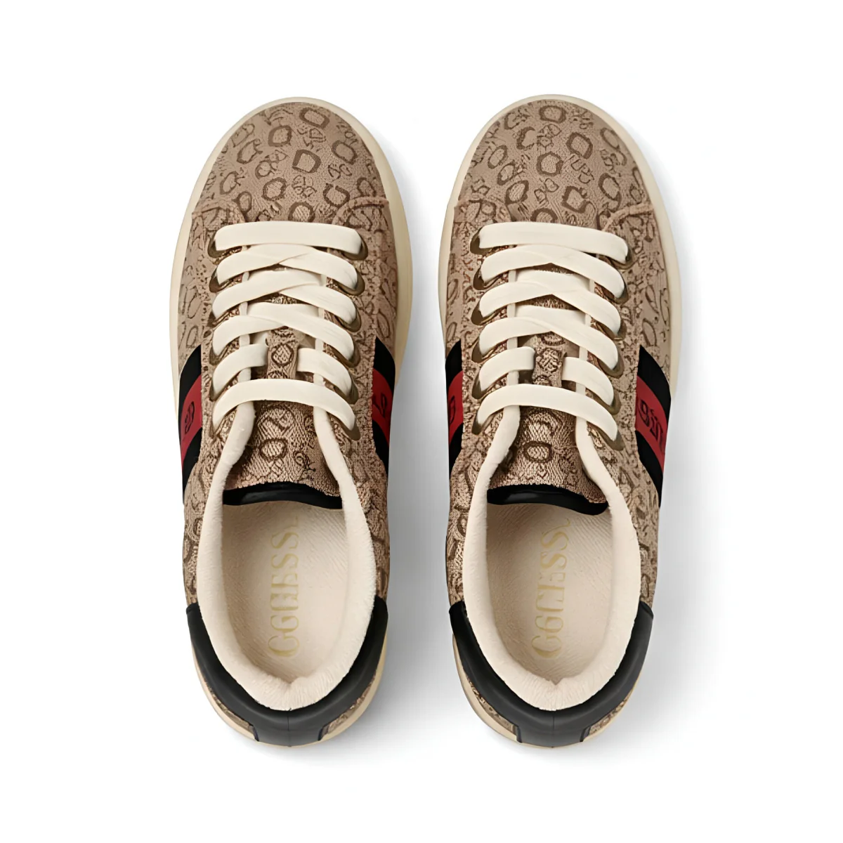 Guess Lomynz Monogram Sneakers Men - BEG - Image 3