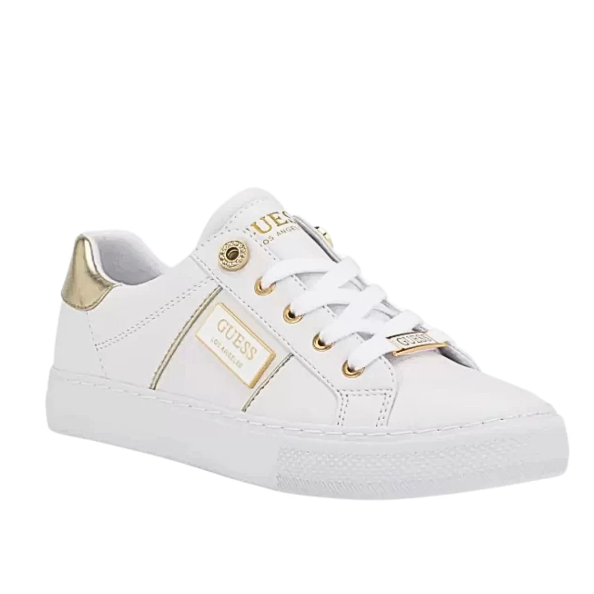 GUESS Loom Low-Top Sneakers-WHT - Image 2