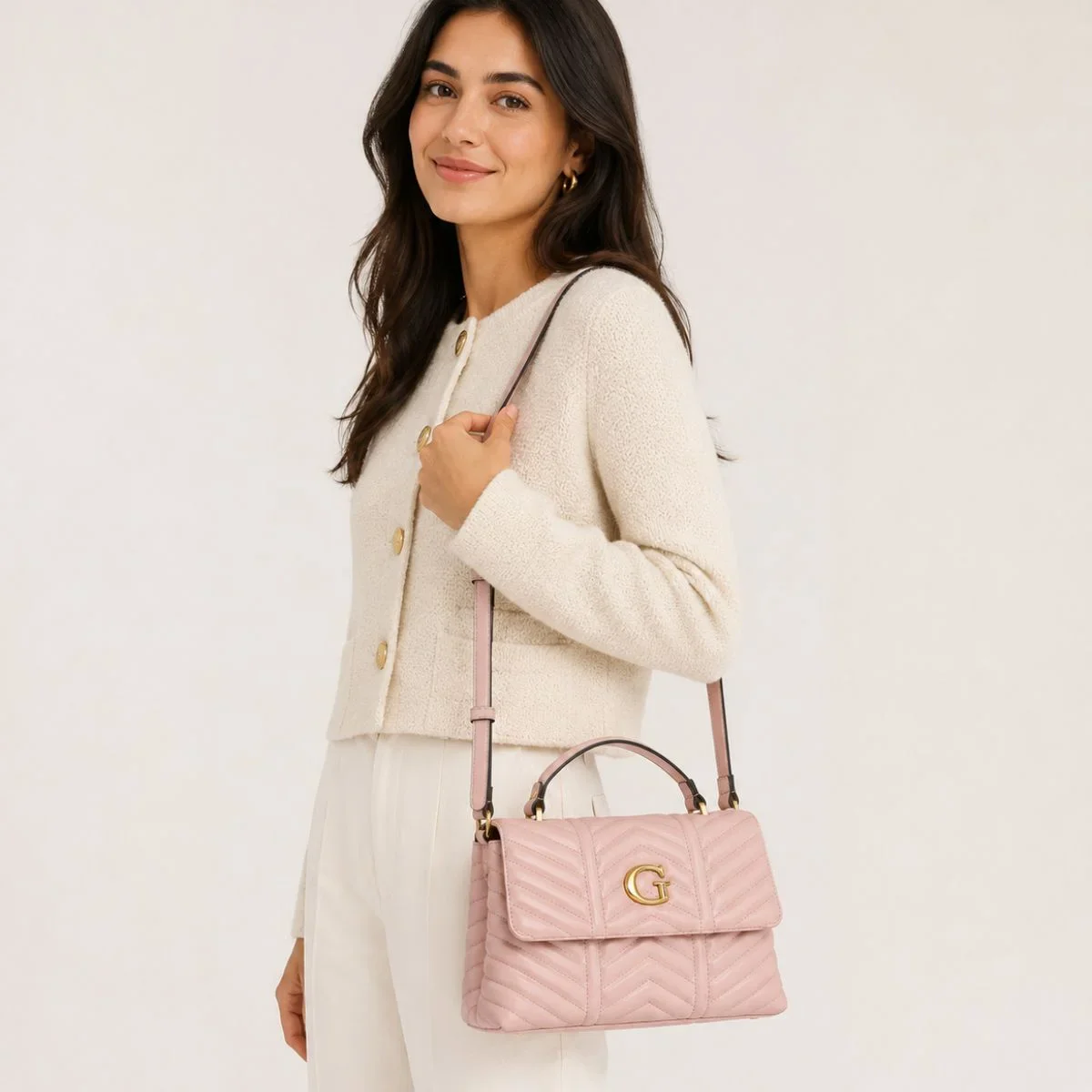 GUESS Lovide Convertible Xbody Flap Women - PNK - Image 2