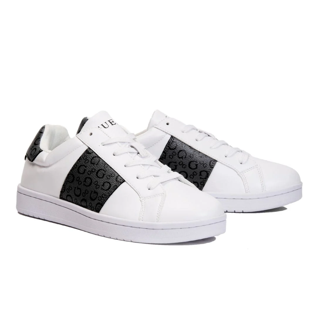 GUESS Modda Monogram Low-Top Sneakers Men - WHTBLK - Image 2