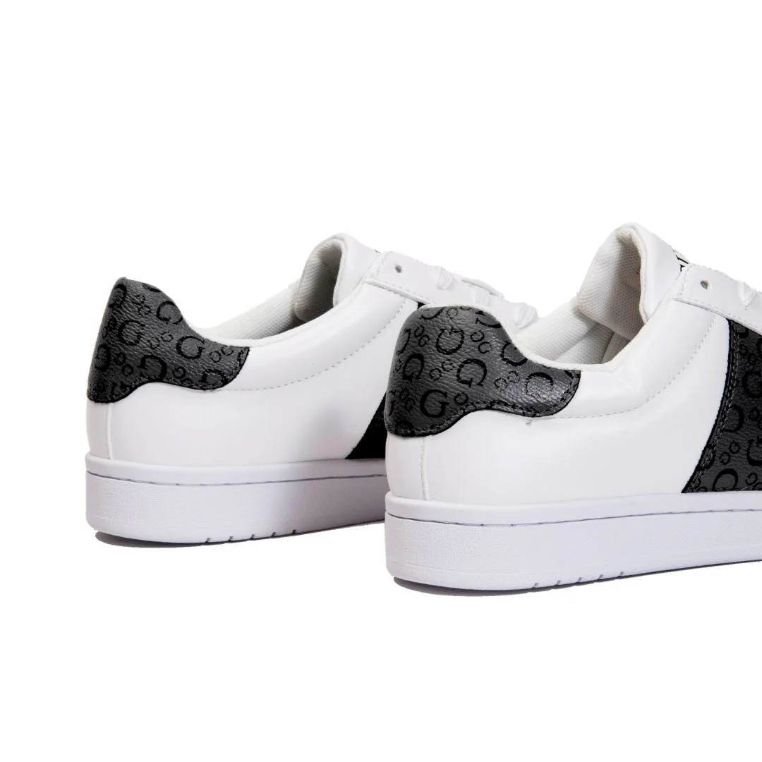 GUESS Modda Monogram Low-Top Sneakers Men - WHTBLK - Image 3