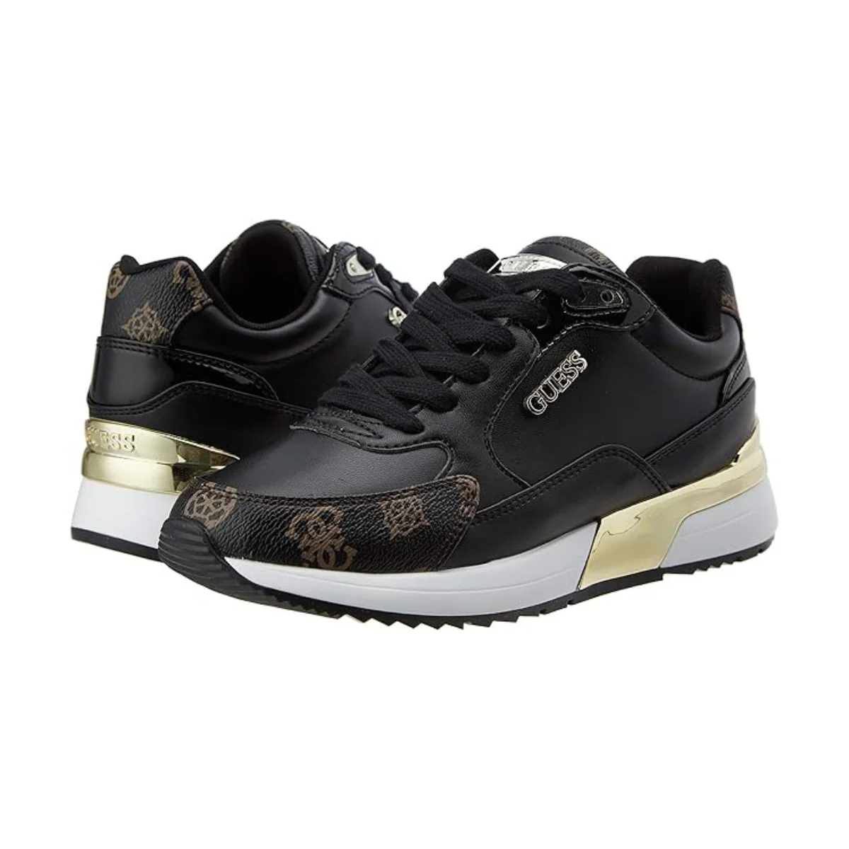 GUESS Moxea 4G Logo Sneakers - BLKGLD - Image 2
