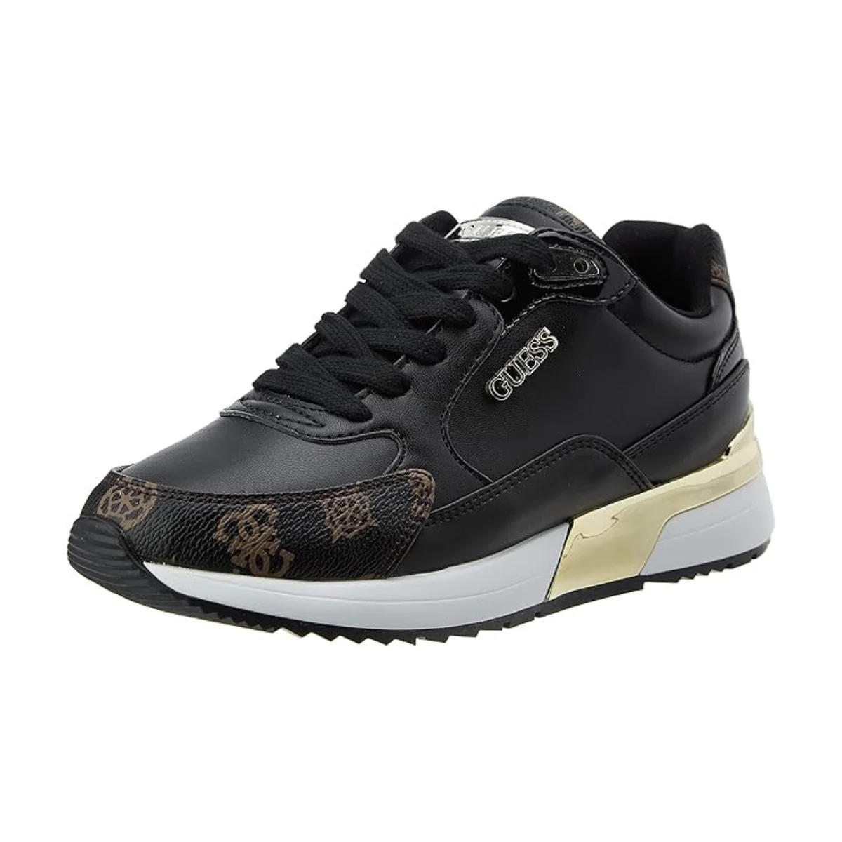 GUESS Moxea 4G Logo Sneakers - BLKGLD - Image 3