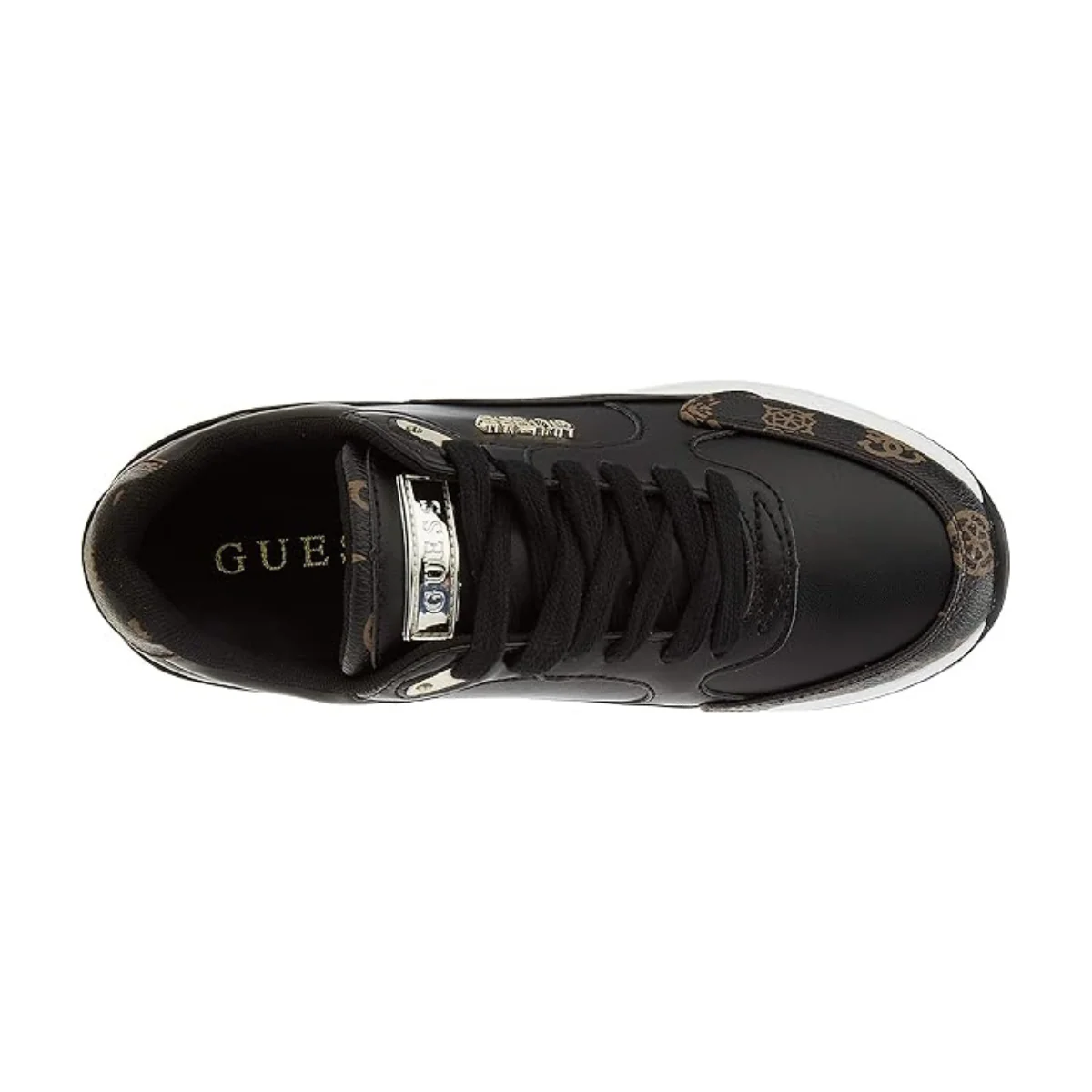 GUESS Moxea 4G Logo Sneakers - BLKGLD - Image 4