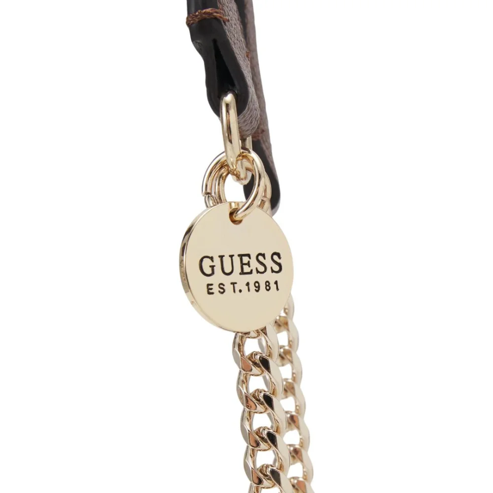 GUESS Noelle Convertible Flap Crossbody Bag Women - BEG - Image 4