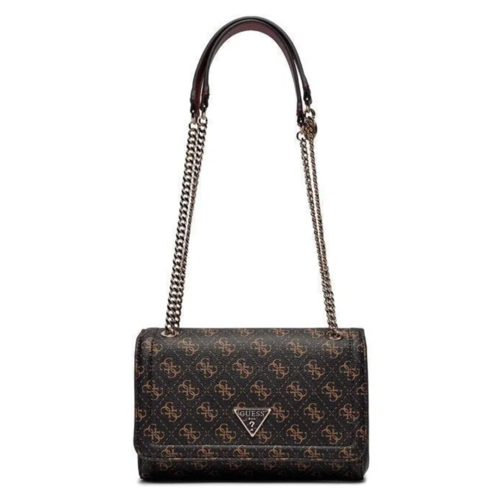 GUESS Noelle Convertible Flap Crossbody Bag Women - BRN - Image 2