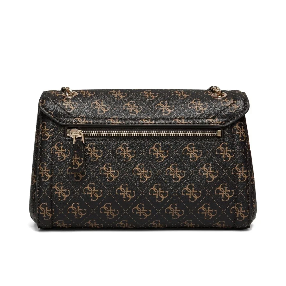 GUESS Noelle Convertible Flap Crossbody Bag Women - BRN - Image 3