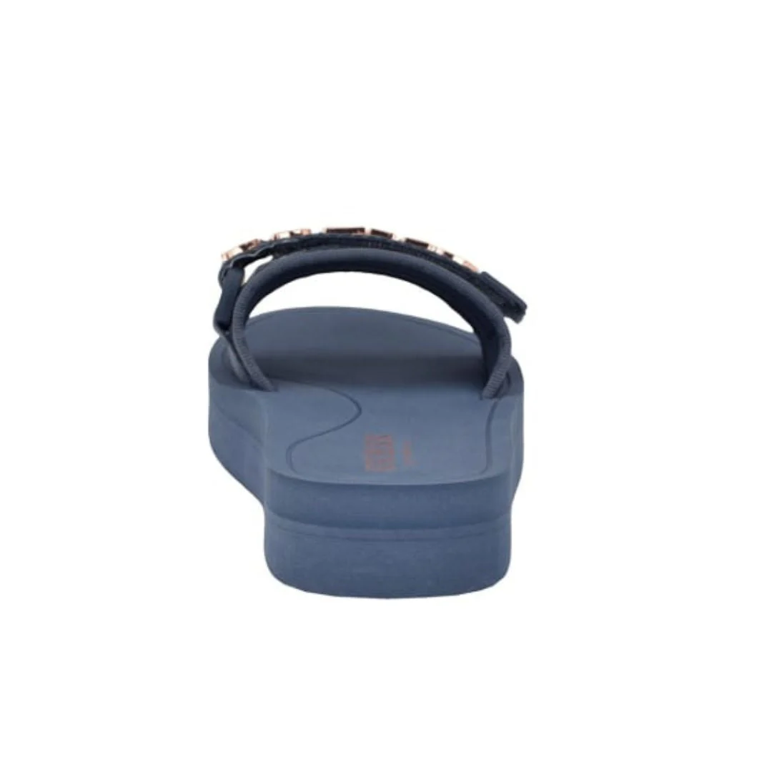 GUESS Peers Logo Slide Sandals - BLU - Image 5