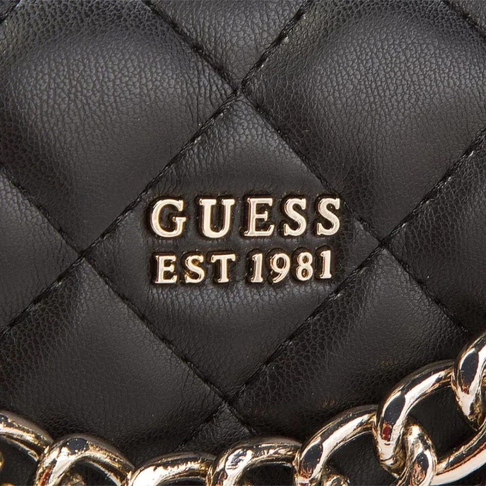 GUESS Victoria Messenger Flap Bag - BLK - Image 3