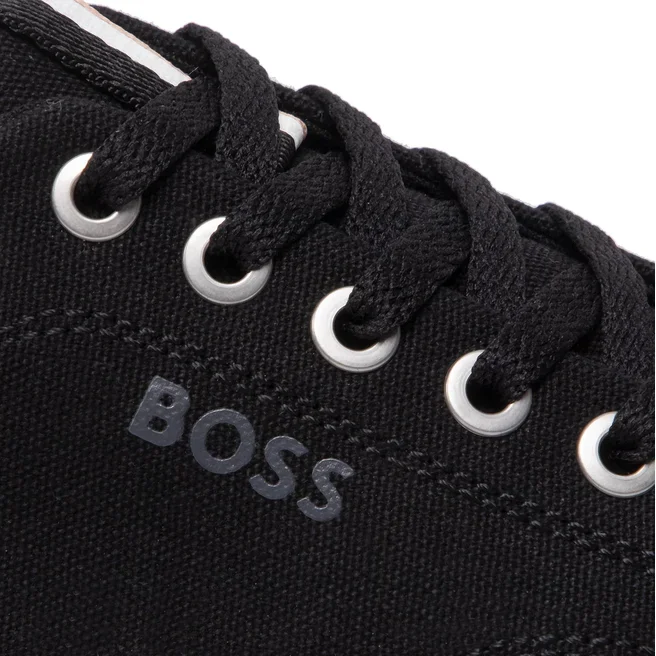 HUGO BOSS Aiden TENN LTB Canvas Trainers Men 50470866-BLK - Image 9