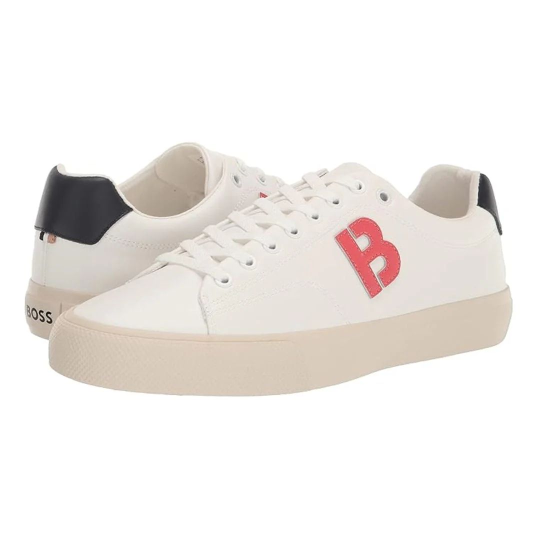 HUGO BOSS Aiden TENN LTB Trainers Men 50474728-OFFWHTRED