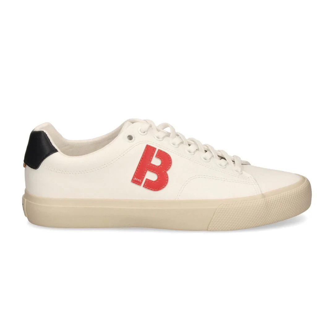 HUGO BOSS Aiden TENN LTB Trainers Men 50474728-OFFWHTRED - Image 2