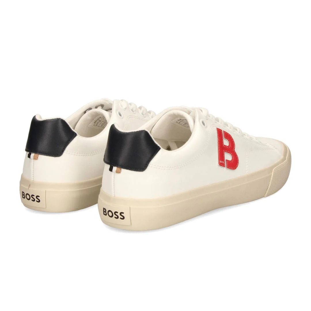 HUGO BOSS Aiden TENN LTB Trainers Men 50474728-OFFWHTRED - Image 3