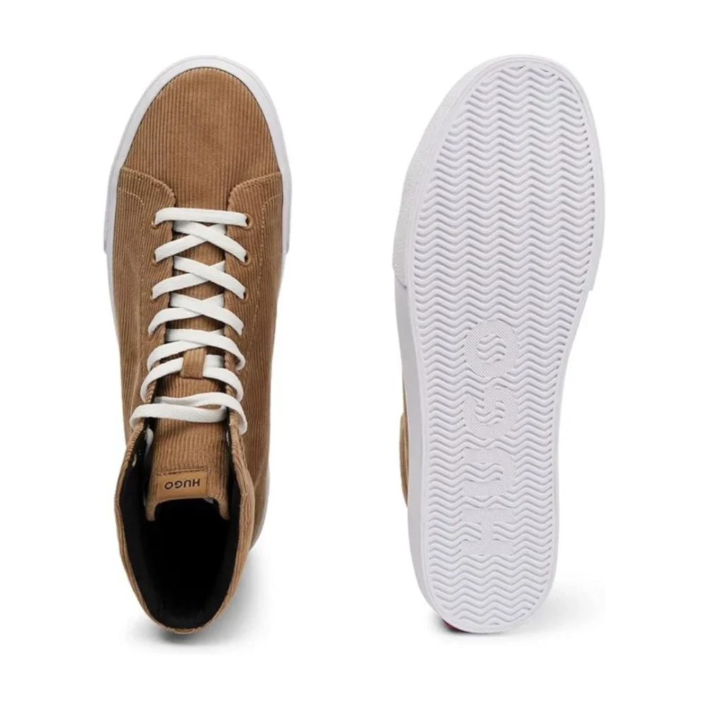 HUGO BOSS Dyer High-Top Corduroy Trainers Men 50480711-TAN - Image 5